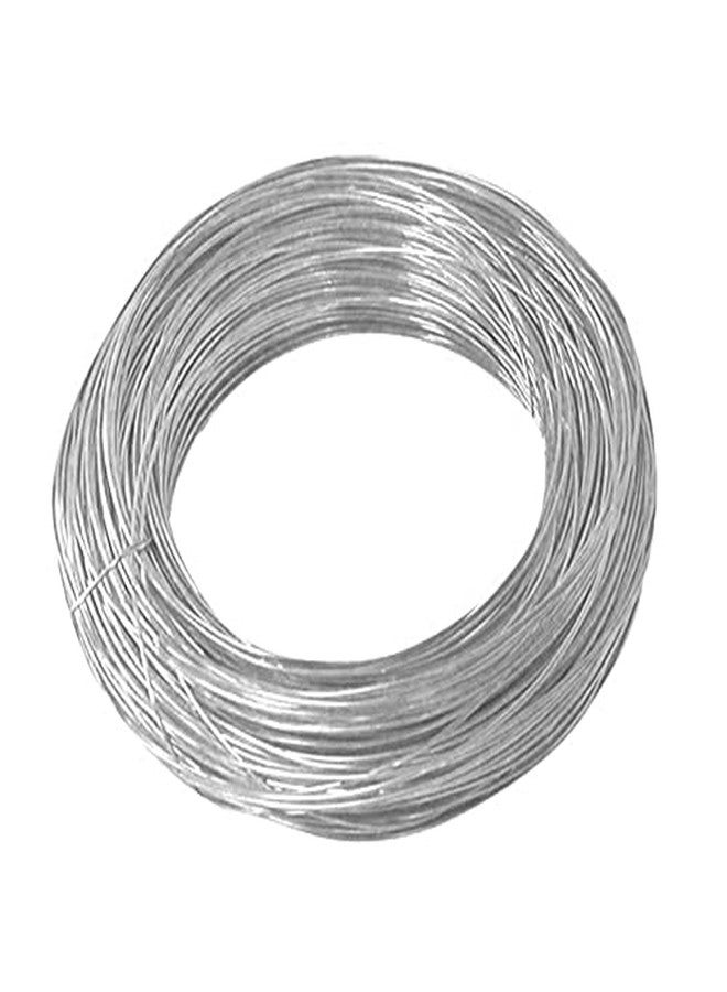 SIJCM 20 Meters Brass Wire - All Gauges and Sizes - Silver Wire for Jewellery on spool - DIY Jewellery & Artistic (28 Gauge (0.38mm), 1)